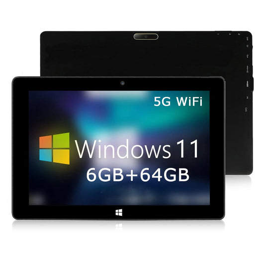 7. TPSPAD planšetdators Windows 11 planšetdators ar skārienekrānu 10.1 collas 6Go RAM + 64Go ROM, Dual-Core procesors, HD 1280×800 IPS, 1.6GHz 5G WiFi + Bluetooth 4.0 + 6000mAh + 2MP + 5MP divas kameras + Type C + OTG