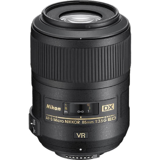 Nikon 2190 AF-S Micro Nikkor DX 85mm 1:3.5G ED VR objektīvs (52 mm filtra vītne, attēla stabilizācija)