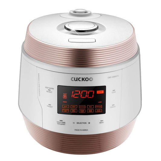 CUCKOO CMC-QSB501S ICOOK Q5 Premium tvaika spiediena multicooker 4750ml | 8in1 daudzfunkcionālais ierīce | Balss navigācija | 3D sildīšanas tehnoloģija | Siltuma saglabāšanas funkcija | Nerūsējošā tērauda iekšējā katls ar nelipīgu pārklājumu