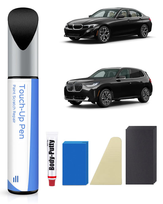 668 Schwarz II lakas stift komplekts BMW 1/2/3/4/5/6/7 sērijai, Alpina-B7, i4, M3, M5, M6, X1/X2/X3/X4/X5/X6/X7/Z4