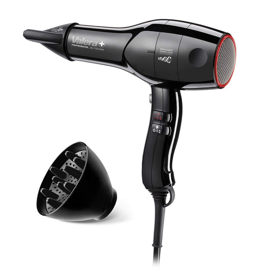 Valera, Šveices Silent Jet Light 7700, profesionāls matu fēns, fēns ar jaudīgu Delta-Drive motoru, 3 temperatūras līmeņi, jonu ģenerators, neizjaucams Super-Flex kabelis, 2000W, Šveices ražojums
