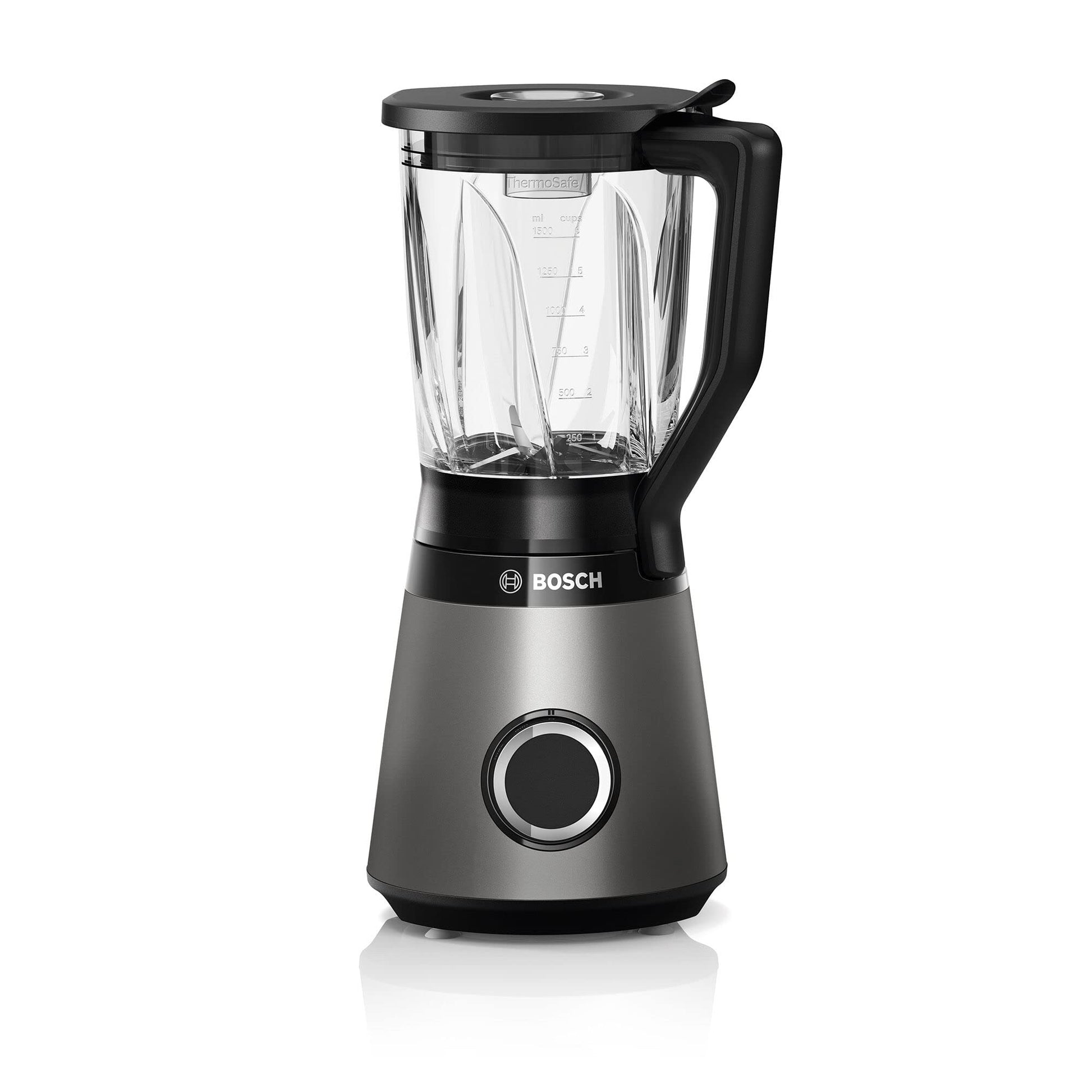BOSCH PAE MMB6172S mikseris - Powerful blender with 1200W motor, 5 speed settings, and stainless steel blades.