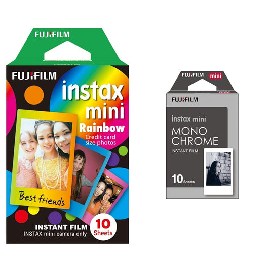 Polaroid krāsu filma 600 - divpakas - 6012 & Polaroid krāsu filma 600-6002  
18. Fujifilm Instax Mini Frame WW1 Monochrom, Bunt & Mini Frame WW1 Rainbow, Bunt