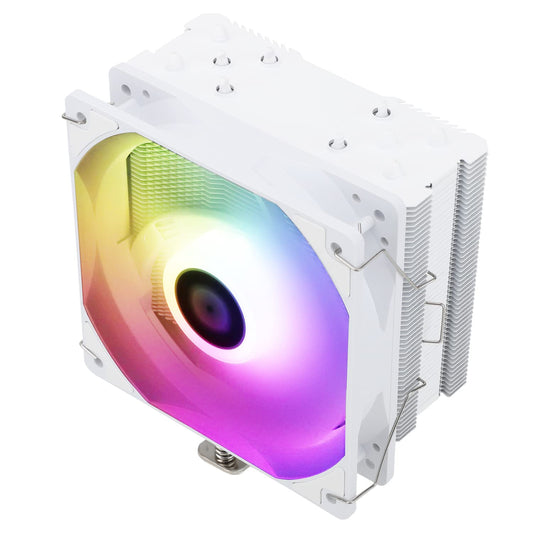 Thermalright Assassin King 120 SE WHITE ARGB - 5 heat pipes, quiet PWM fan, compatible with AMD AM4/AM5 and Intel LGA 1700/1200.