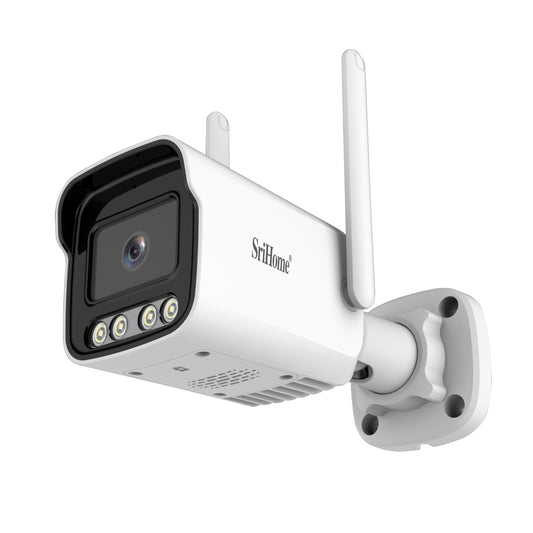 Sricam Italia SH035 uzraudzības kamera, 3 MP, WLAN, kamera 1296 P, āra kamera, drošības kamera ar nakts redzamību, IP66, ūdensizturīga, kustības noteikšana, divvirzienu audio, bezmaksas lietotne 1 gabals (1 iepakojums)