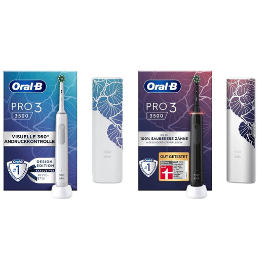 8. Oral-B PRO 3 3500 elektriskā zobu birste/Electric Toothbrush, ar 3 tīrīšanas režīmiem un vizuālo 360° spiediena kontroli zobu kopšanai & PRO 3 3500 elektriskā zobu birste/Electric Toothbrush
