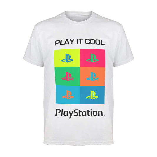Playstation Spēlējiet to stilīgi. T-krekls, meitenēm, 116-182, balts, oficiāla tirdzniecības prece