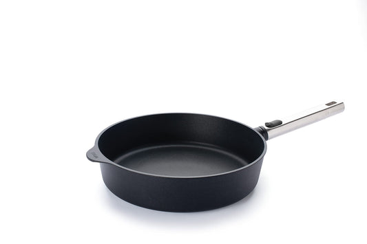 Woll Diamond Logic XR Pro - Ø 28 cm non-stick induction frying pan with removable stainless steel handle, oven safe.