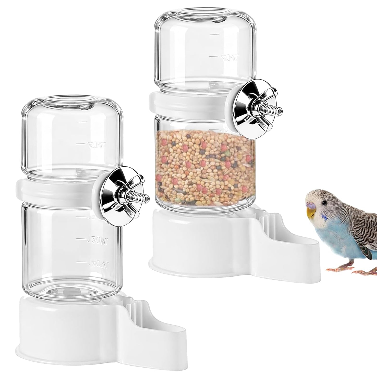 Putnu dzirdinātājs, 2 gab. automātisks putnu ūdens dozators, 140ml