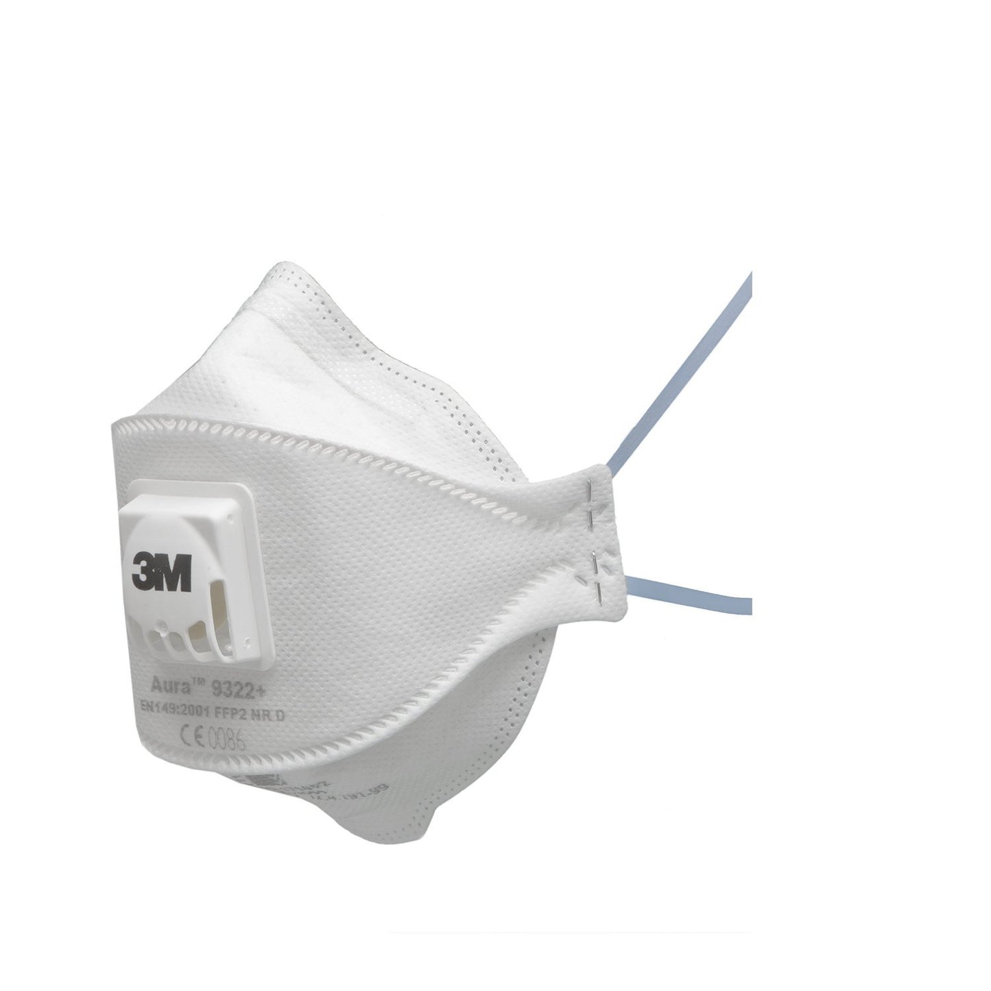 3M 9322+ Aura FFP2 respiratori ar vārstu, vienreizlietojamas maskas, 10 gab.