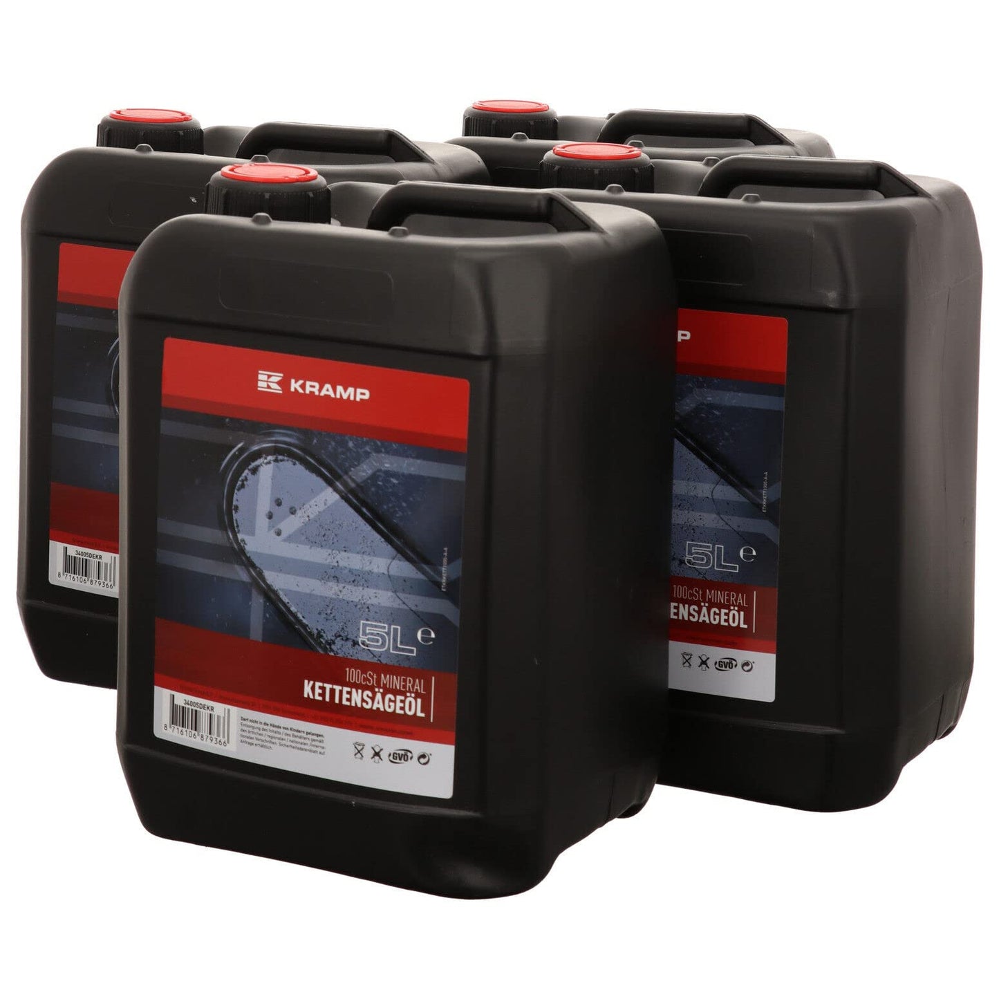 Ķēdes eļļa KRAMP minerālā augstas veiktspējas 4 x 5 L