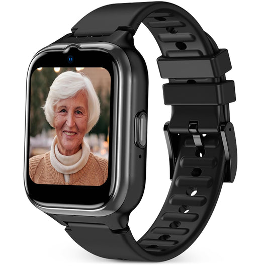 SPC Smartee 4G Senior - viedpulkstenis ar lieliem burtiem, SOS pogu, GPS, zvaniem, videozvaniem un sirdsdarbības monitoringu.