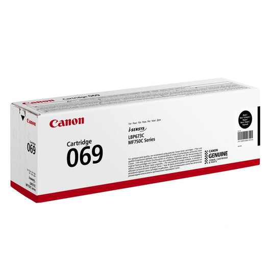 Canon 069 Toner Cartridge - Original, Black, for i-SENSYS LBP673Cdw, LBP673dw, MF752Cdw, MF754Cdw