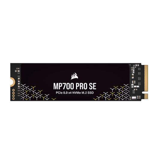 Corsair MP700 PRO SE 4 TB SSD - M.2 2280, up to 14,000 MB/s read speed, high-density TLC NAND, sleek black design.