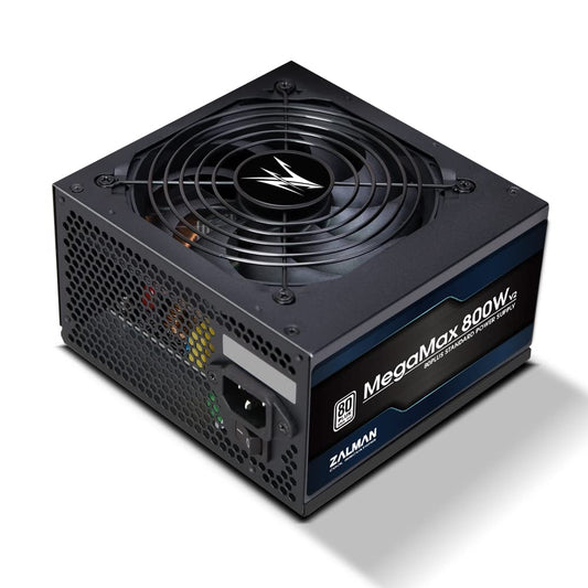 Zalman MegaMax 800 W v2 - 80+ efficiency, reliable power supply, ideal for gaming and high-performance PCs.