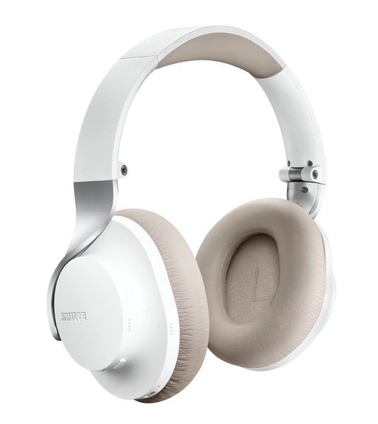 Shure AONIC 40 - bezvadu Bluetooth, trokšņu slāpēšana, 25 stundu akumulatora darbības laiks, saderīgs ar iPhone un Android - Balts