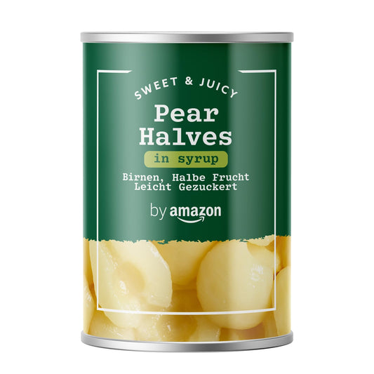 Puscētas bumbieres viegli saldinātas by, 411 g (noteces svars: 230 g)