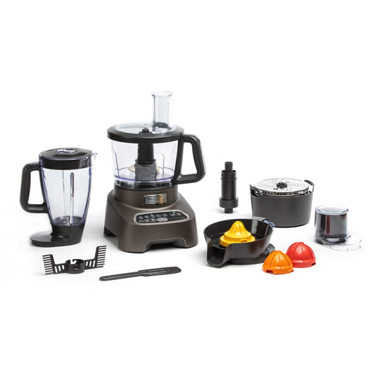 Moulinex DoubleForce Silver FP827E10 - daudzfunkcionāla virtuves mašīna, 6 ātrumi, 10 piederumi, pastiprināta drošība.