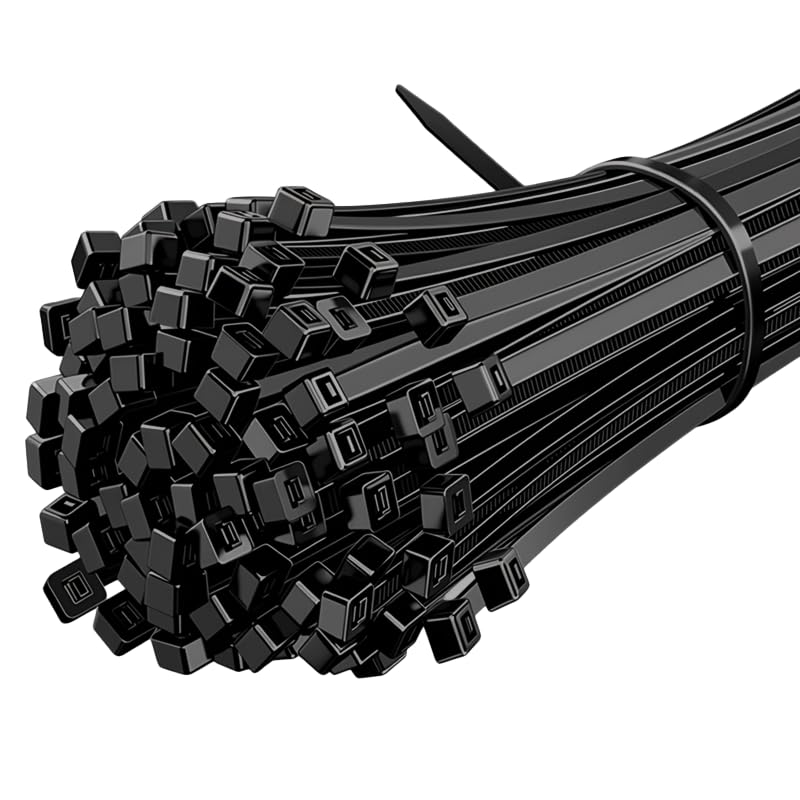 Kabeļu savilcēji Tesmax 100 gab. melni UV izturīgi 200 X 5mm