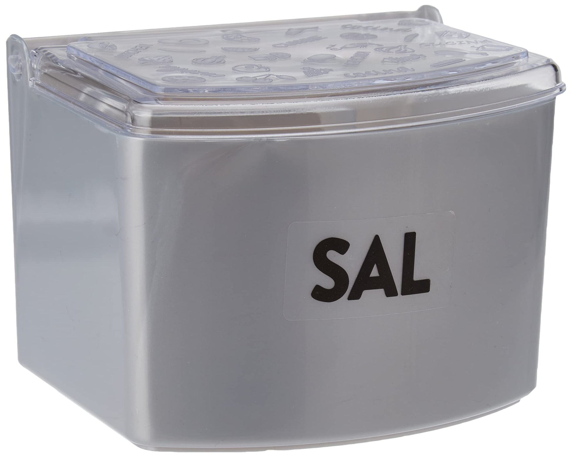 Metaltex sāls trauks - plastmasas, ar vāku, vienkrāsains, standarta izmērs, ideāls virtuvei.