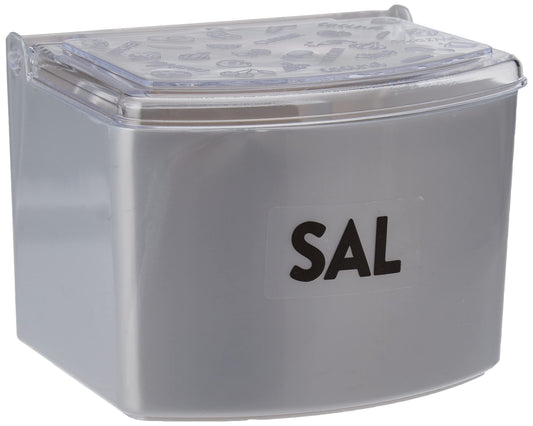 Metaltex sāls trauks - plastmasas, ar vāku, vienkrāsains, standarta izmērs, ideāls virtuvei.