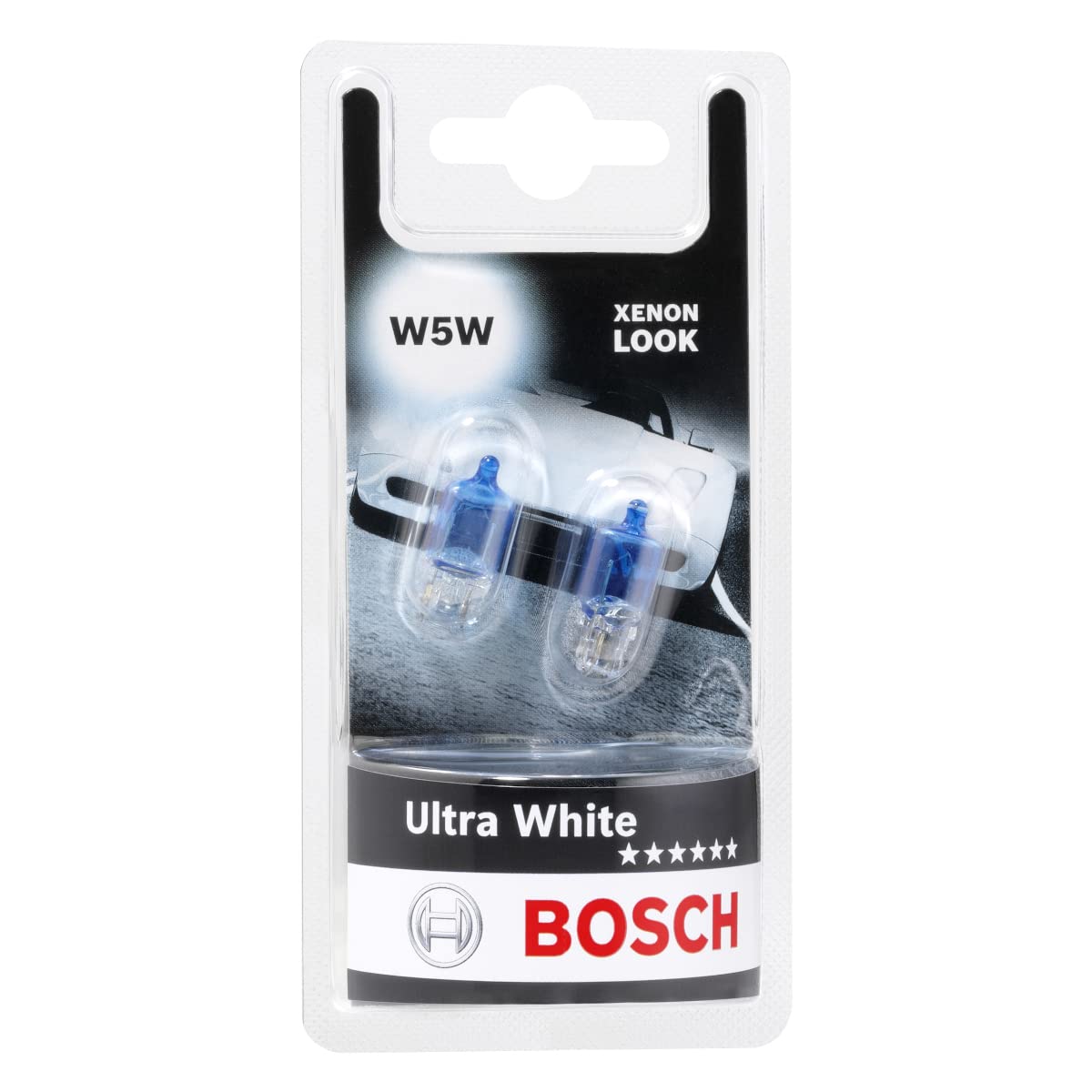 Bosch W5W Ultra White transportlukturi - 12 V 5 W W2,1x9,5d - 2 gabali