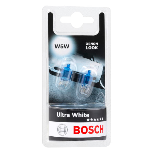Bosch W5W Ultra White transportlukturi - 12 V 5 W W2,1x9,5d - 2 gabali