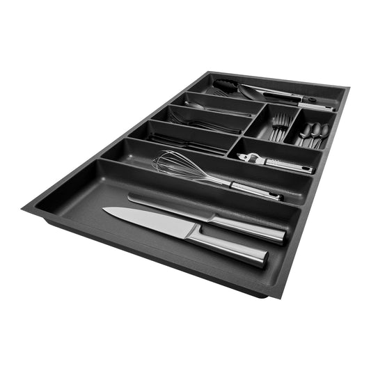 Galda piederumu kaste SO-BOX 2, antracīta, B=80,9 x D=46,2 cm, ar Kanvas struktūru
