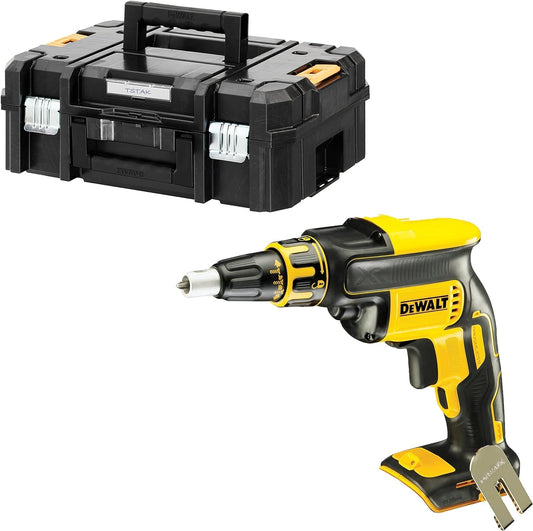 Dewalt DCF620NT - bezsuku motora, elektroniskā bremze, kompakts, skrūvju dziļuma ierobežotājs, T-Stak BOX, bez akumulatoriem.