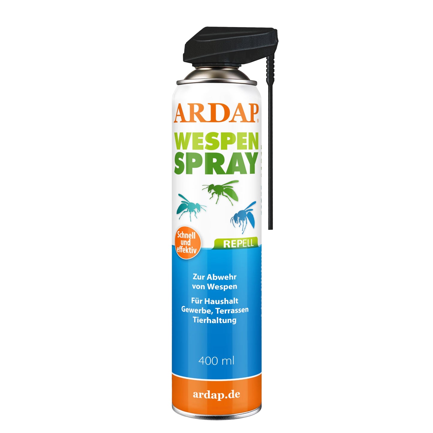 ARDAP Repell lapseņu aerosols 400ml - lapseņu atbaidīšanai - pret lapseņu aerosols āra lietošanai - tūlītēja iedarbība - insektu aerosols pret lapsenēm - ātri un efektīvi