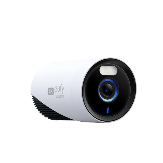 eufy Security eufyCam E330 (Profesionāla) papildu uzraudzības kamera āra lietošanai, 4K, 24/7 ieraksts, strāvas padeve no tīkla, pastiprināta Wi-Fi, sejas atpazīšanas mākslīgais intelekts, nav maksu, nepieciešama HomeBase 3