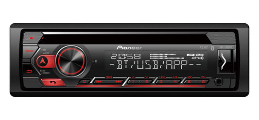 Pioneer DEH-S420BT, 1-DIN autoradio, CD uztvērējs ar RDS, Bluetooth, MP3, USB un AUX ieeju, brīvroku ierīce, Smart Sync lietotne, 13 joslu ekvalaizers, iPod kontrole