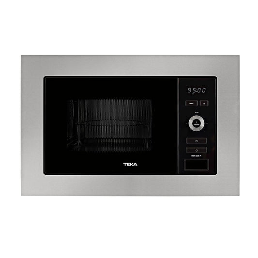 Teka 108R00662 MWE 225 FI integrācijas mikroviļņu krāsns + grils, 800 W, 5 jaudas līmeņi, nerūsējošā tērauda stikla krāsa, 20 l, 20 litri, melns/ pelēks