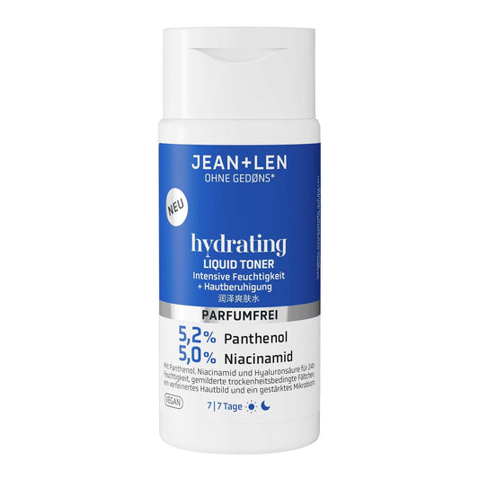 Mitrinošs sejas toniks Jean & Len ar pantenolu, niacinamīdu un hialuronskābi, vegāns, 150 ml