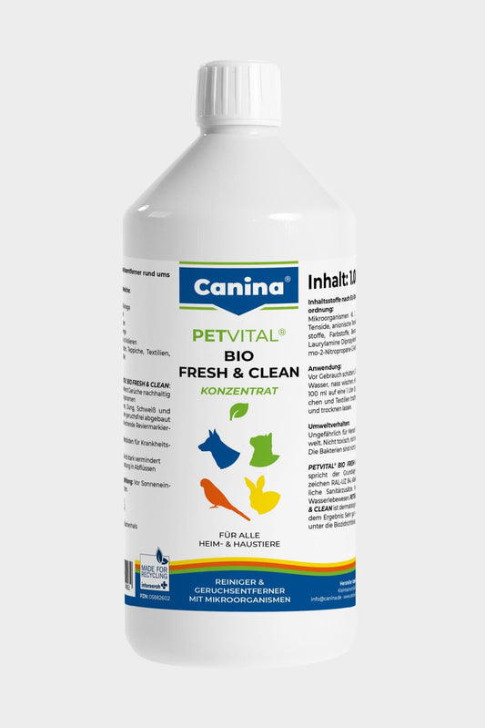 Mājdzīvnieku smaku neitralizators Canina Petvital Bio Fresh & Clean - 5 l