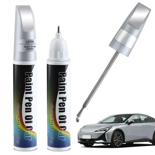 Auto krāsu remonta zīmulis 2pcs LA7W/8E Reflex Silver Metallic VW Volkswagen, 24ml