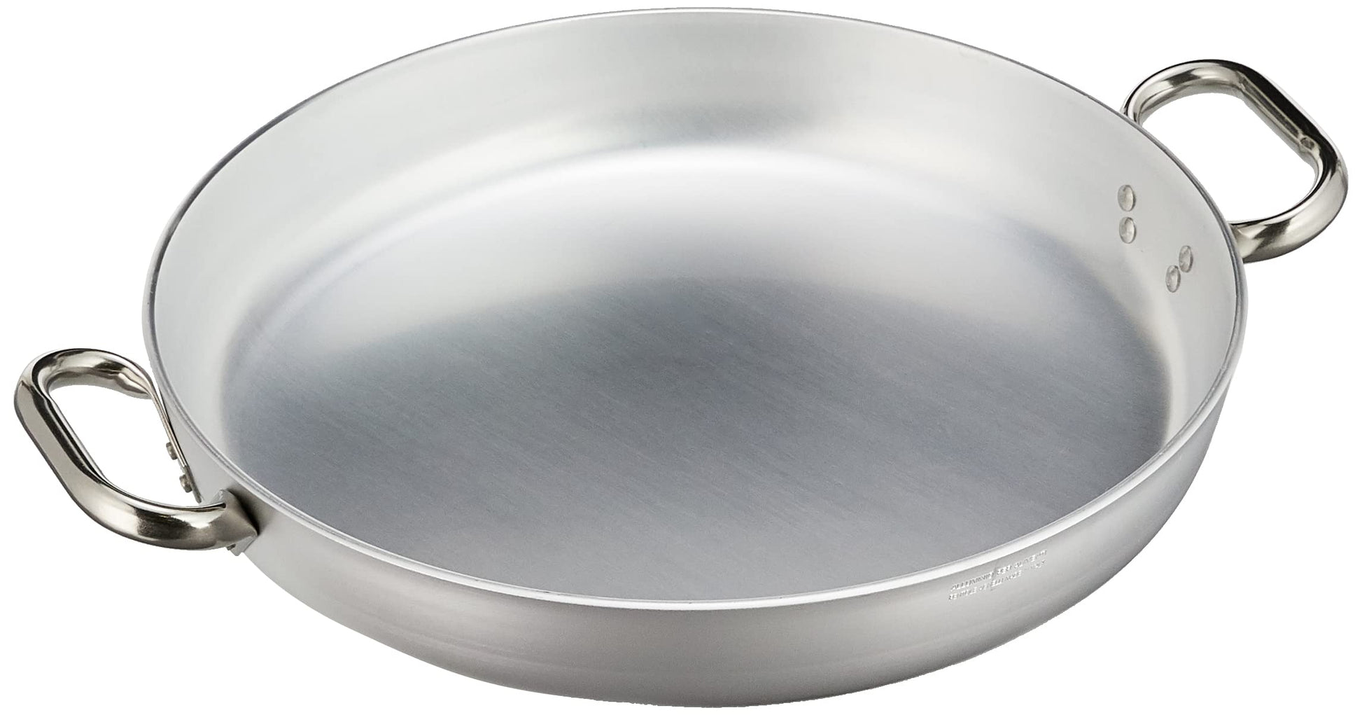 Agnelli Pentole ALMR110332 - Professional 5mm aluminum frying pan, 45 cm, durable and lightweight design.