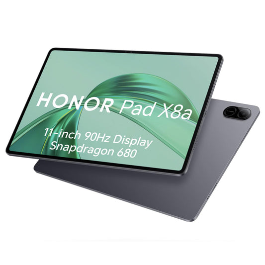 HONOR Pad X8A 4GB 128GB, paplašināms līdz 1 TB, WiFi planšetdators, 11-collu 90Hz displejs, Snapdragon 680, 4 skaļruņi, 8300mAh akumulators, metāla korpuss, Android 14, Google pakalpojums, pelēks