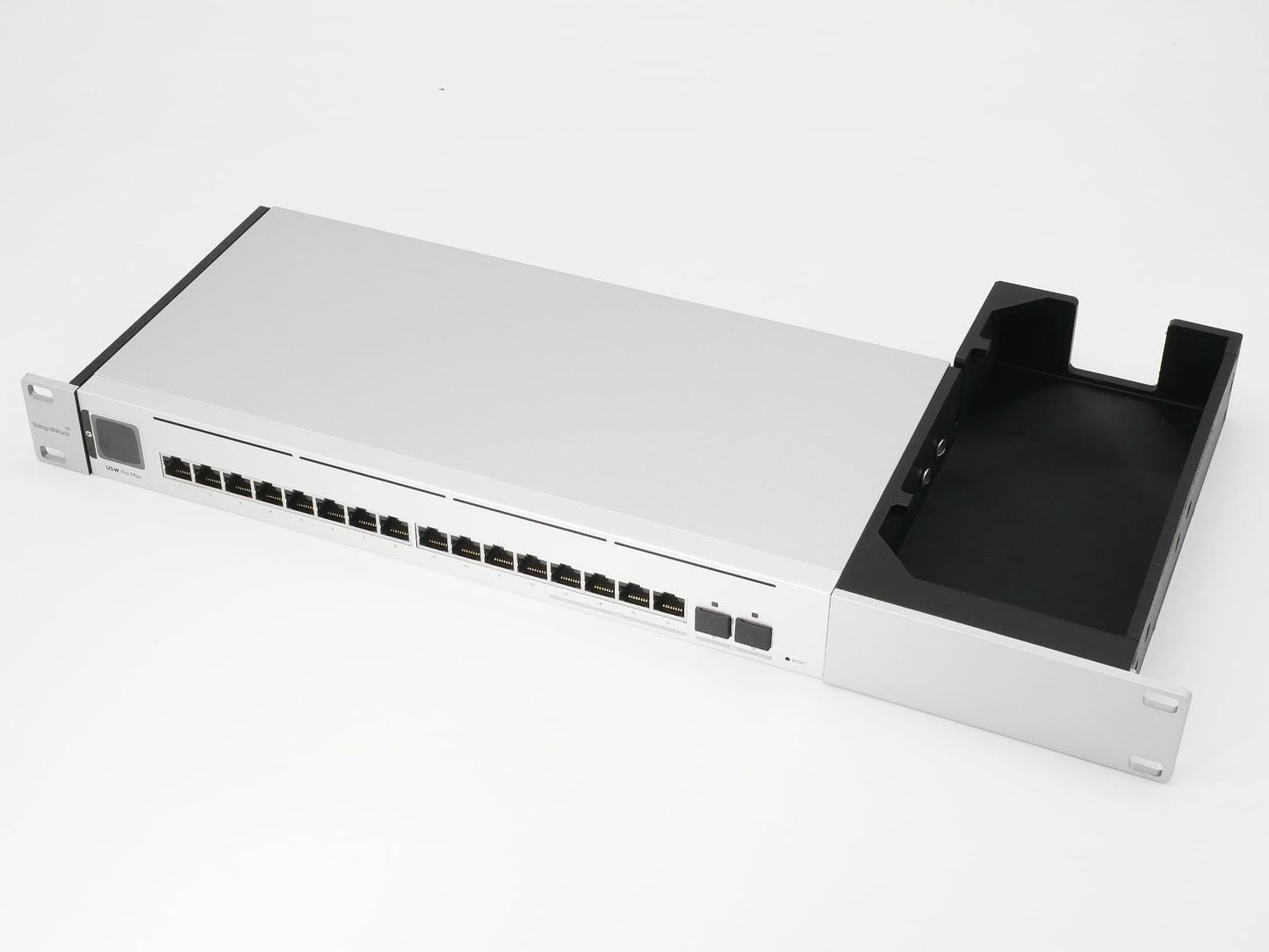 Rack stiprinājums Ubiquiti USW-PRO-MAX-16-POE 19 collu 1U - sudrabpelēks