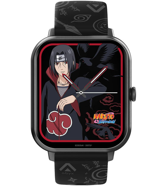 Abyx FIT Touch 3 Naruto Edition - 1123 modes, Bluetooth, IP67, heart rate & oxygen tracking, notifications, Itachi design