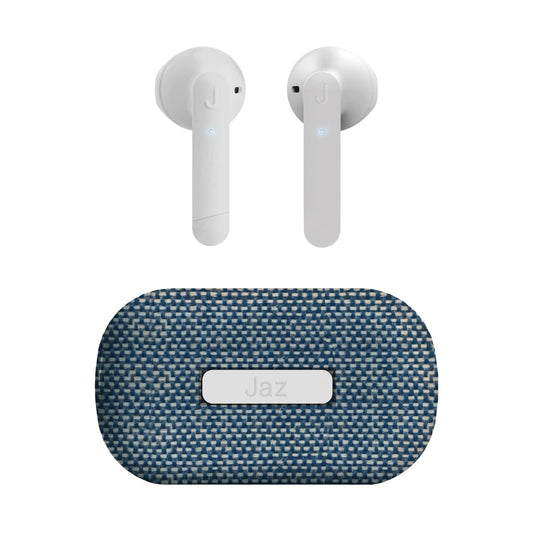 JAZ SBS TWS austiņas - True Wireless, HD mikrofons, ENC trokšņu slāpēšana, tekstila uzlādes paliktnis, USB-C kabelis