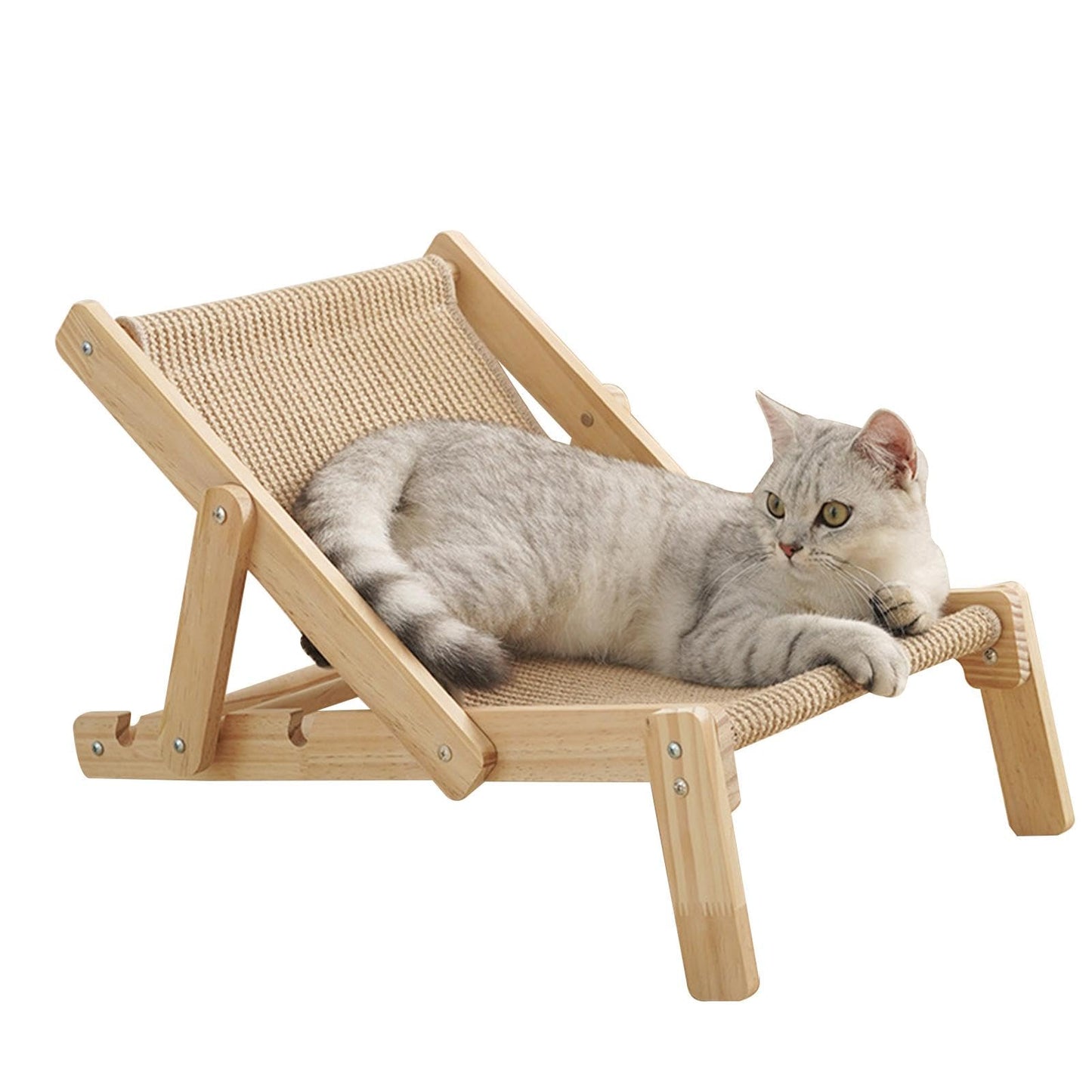 Kāķu sisala krēsls, Cat Sisal Chair, kaķu atpūtas krēsls, sisala šezlongs, kaķu gulta, paaugstināta gulta, pludmales krēsls, suņiem