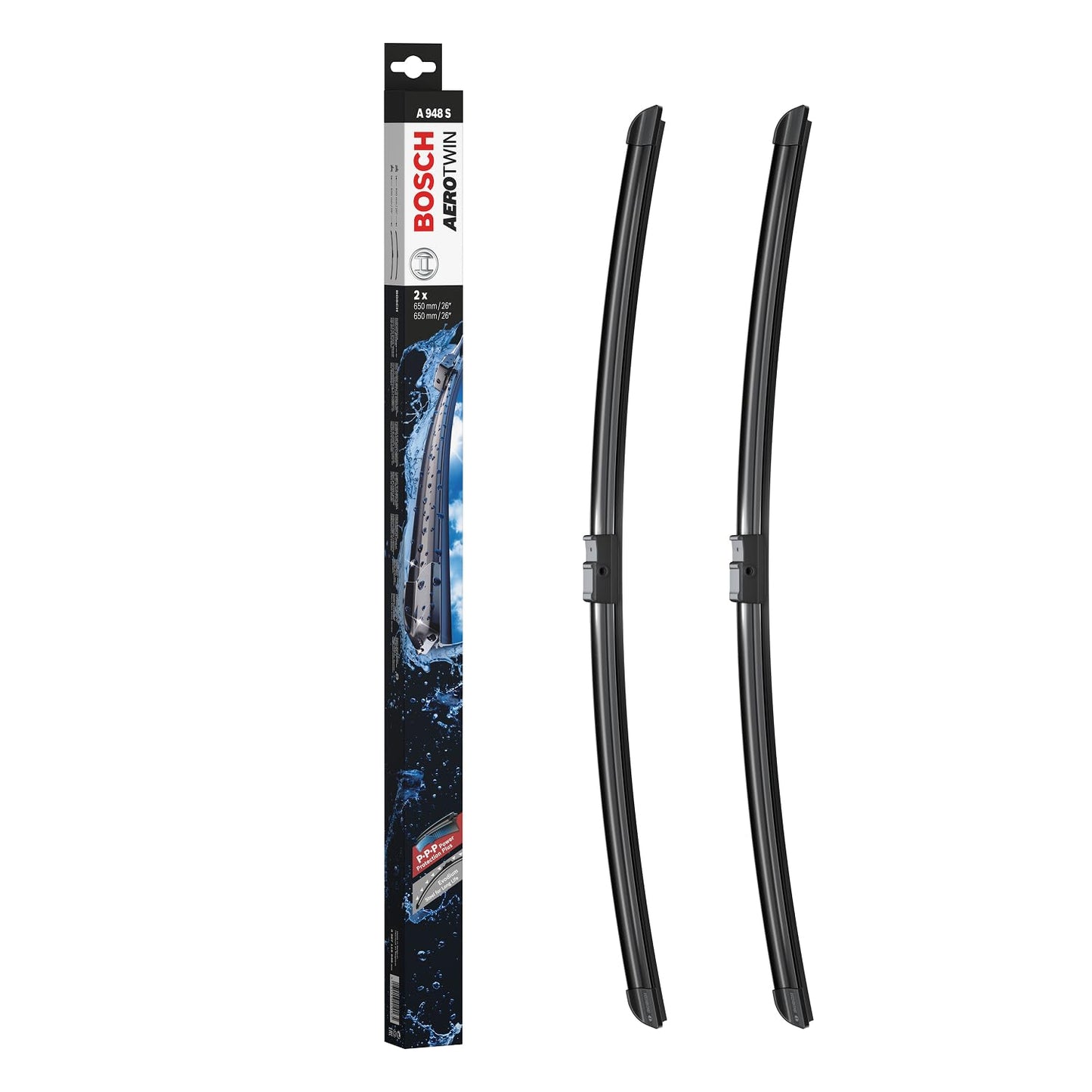 Stikla tīrītāji Bosch Scheibenwischer Aerotwin A948S, 650mm/650mm