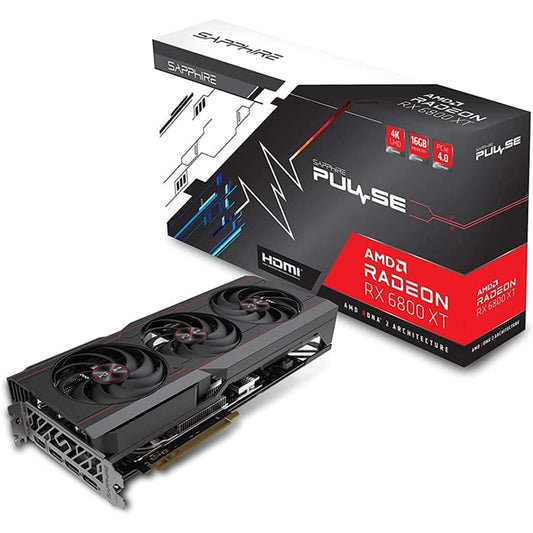 Sapphire Pulse Radeon RX 6800 XT - 16GB GDDR6, HDMI, Triple DP, optimized for gaming performance
