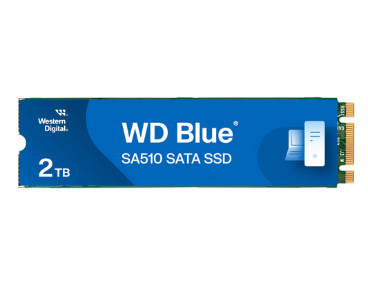 Western Digital WD Blue SA510 SATA SSD 2 TB M.2 2280 - 560 MB/s read, 520 MB/s write, includes 3-month Dropbox trial.