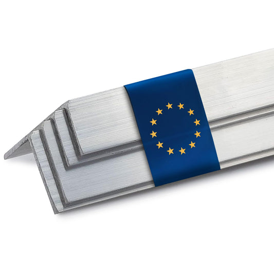 Alumīnija L profils Stahl-Shop24 20x20x2mm, 1500mm, neapstrādāts, viegls un izturīgs