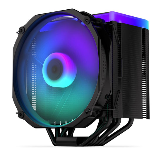 ENDORFY Fortis 5 Black ARGB - 140mm CPU cooler with high-performance cooling and vibrant ARGB LED lighting.
