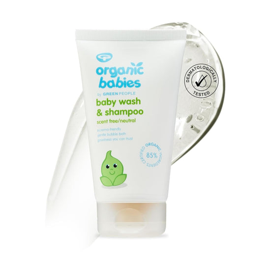 Bērnu šampūns un mazgāšanas gels Green People Bio, bez smaržas, 150 ml