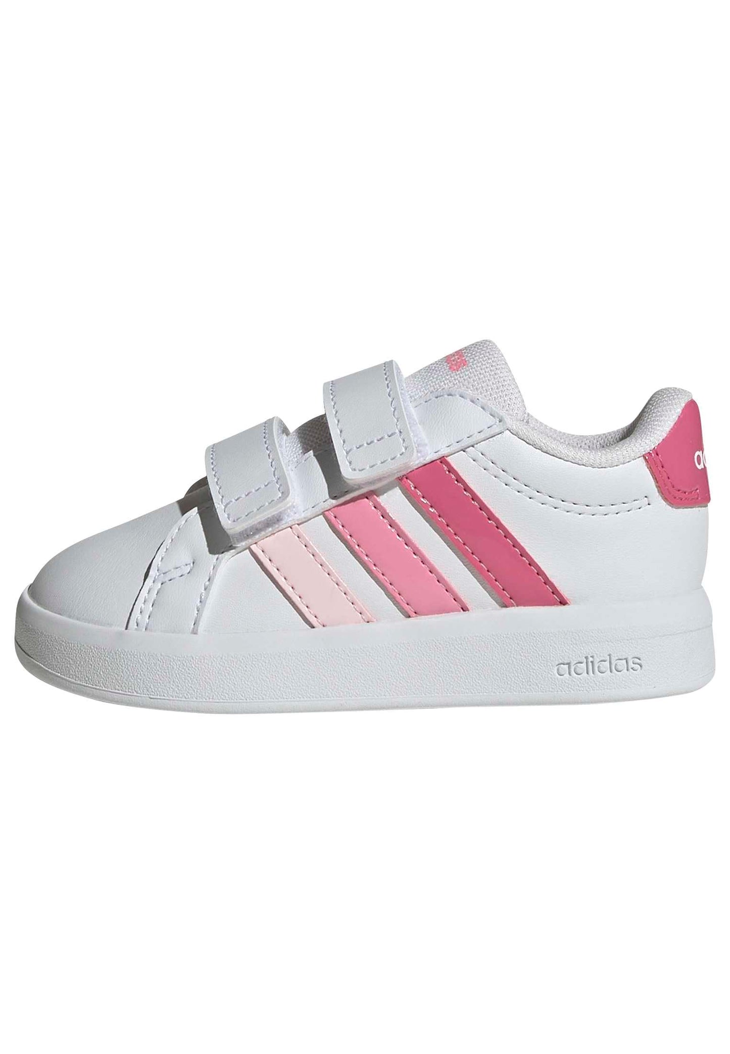 adidas bērnu apavi Unisex Baby Grand Court 3.0 Infants Shoes, FTWR White/Pink Fusion/Bliss Pink, 19 EU
