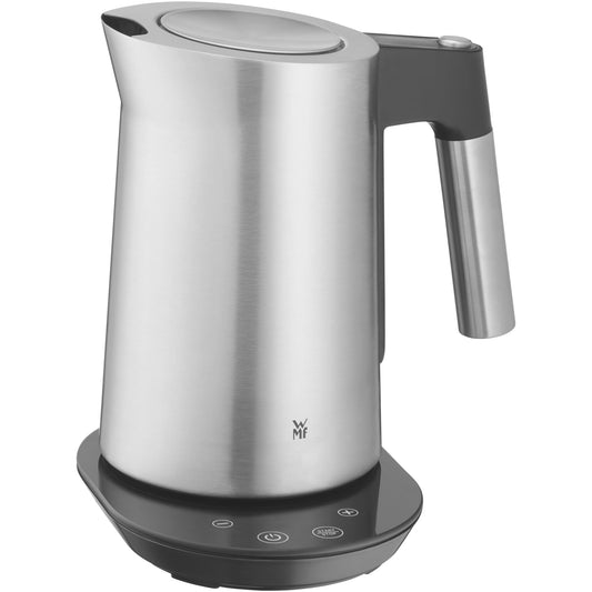 WMF Kineo Electric Kettle - 1.6L, temperature control, lime filter, 3000W, live temperature display, brushed stainless steel